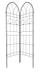 2 Pack Metal Garden Trellis 78.7" x 19.7" Rustproof Trellis for Climbing Plants Outdoor Flower Support Black