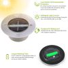 Solar LED Disk Lights IP44 Water-Resistant Light Sensor Lawn Light Auto On/Off Light Built in for Garden Yard Deck Path