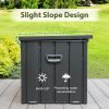 150 Gallon Outdoor Storage Deck Box Waterproof, Large Patio Storage Bin for Outside Cushions, Throw Pillows, Garden Tools, Lockable (Dark Gray)