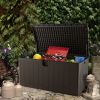 130 Gallon Patio All Weather Storage Container with Lockable Lid