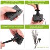 3 PCS 60 LED Solar Garden Lights Tree Branch Leaf Shape Lamp IP65 Waterproof