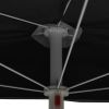 Garden Half Parasol with Pole 70.9"x35.4" Black