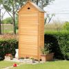 Wooden Outdoor Lockable Garden Tool Storage