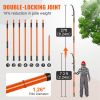 VEVOR Manual Pole Saw, 7.3-27 ft Extendable Tree Pruner, Sharp Steel Blade High Branches Trimming, Manual Branch Trimmer with Lightweight 8 Fiberglass