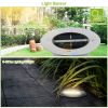 Solar LED Disk Lights IP44 Water-Resistant Light Sensor Lawn Light Auto On/Off Light Built in for Garden Yard Deck Path