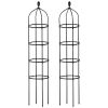 2 Packs Garden Obelisk Trellis 5.9FT Plants Tower for Climbing Plants Flower Vegetable Vine