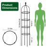 2 Packs Garden Obelisk Trellis 5.9FT Plants Tower for Climbing Plants Flower Vegetable Vine