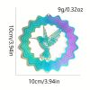 1pc 3D Colorful Rotating Wind Spinner Hummingbird Flowing Wind Chimes Yard Garden Hanging Decor Wind Catcher Pendant Bird Deterrent