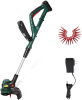 Cordless String Trimmer/Edger, 10" Electric Garden Weed Eater with 20V/2.0 AH Battery and Charge