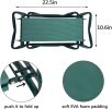 Bosonshop Garden Kneeler & Seat Folding Multi-Functional Steel Garden Stool with Tool Bag EVA Kneeling Pad