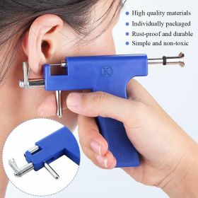 Professional Ear Nose Navel Body Piercing Gun Studs Piercing Punch Tool Kit Set (Option: Default)