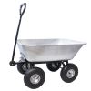 Folding car Poly Garden dump truck with steel frame, 10 inches. Pneumatic tire