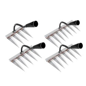 Backyard Gardening Weeding Loosening Farm Planting Garden Rake (Color: As pic show, Type: 4 PCS)