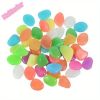 200PCS Pebbles Glowing in The Dark Aquarium Colored Light Rock, Fairy Garden Walkway Decoration Luminous Stone