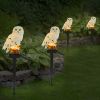 Solar Powered Owl Garden Light IP65 Waterproof LED Owl Landscape Lamp Decorative Lawn Lights