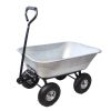 Folding car Poly Garden dump truck with steel frame, 10 inches. Pneumatic tire