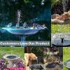 Mini Solar Water Fountain Pool Pond Waterfall Fountain Garden