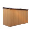 4.2' x 9.1' Outdoor Backyard Garden Metal Storage Shed for Utility Tool Storage