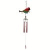 1set, Wind Chimes, Birds, Iron, Glass, Painted Handicrafts, Hanging Pieces, Courtyard Gardens, Metal Aluminum Pipe Hanging Pieces.Comes With S-hook, N