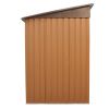 4.2' x 9.1' Outdoor Backyard Garden Metal Storage Shed for Utility Tool Storage