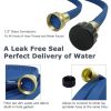 FLORIAX Garden Flat Soaker Hose 1/2 in  More Water Leakage;  Heavy Duty;  Metal Hose Connector Ends;  Save 80% Water Great for Flower beds;  Seedling;