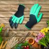 Gardening Gloves With Claws; Waterproof And Breathable Garden Gloves For Digging And Planting; Outdoor Tool Accessories